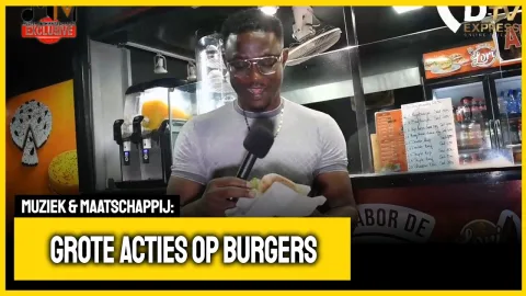 Acties bij El sabor De lori bij 7-jarig bestaan (Suriname)