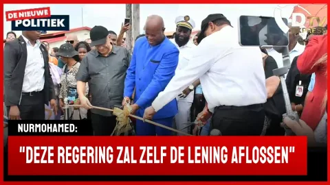 Flitsen Opening brug Saramaccadoorsteek (Suriname)