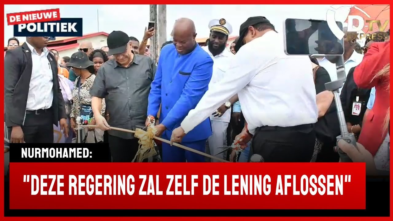 Flitsen Opening brug Saramaccadoorsteek (Suriname)