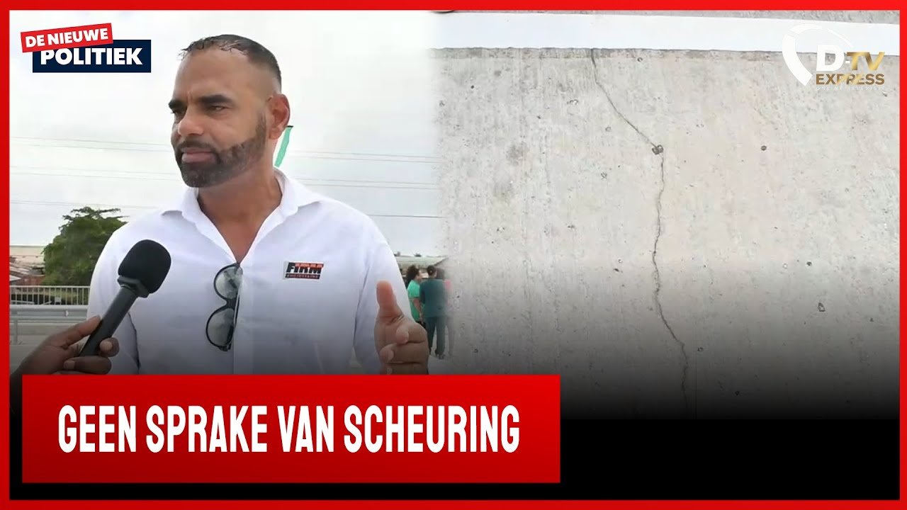 GEEN SPRAKE VAN SCHEURING OP DE BRUG.. HIER LEGT MENEER KORENDIJK DE SITUATIE UIT (Suriname)