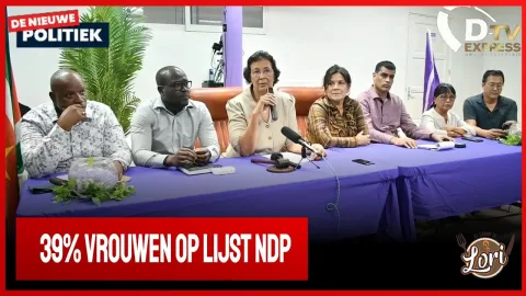 NDP presenteert kandidatenlijst (Suriname)