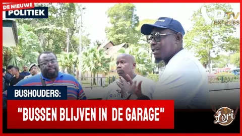 NVB bushouders protesteren bij kabinet president (Suriname)