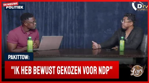 Pakkitow Biervliet over stap naar NDP (Suriname)