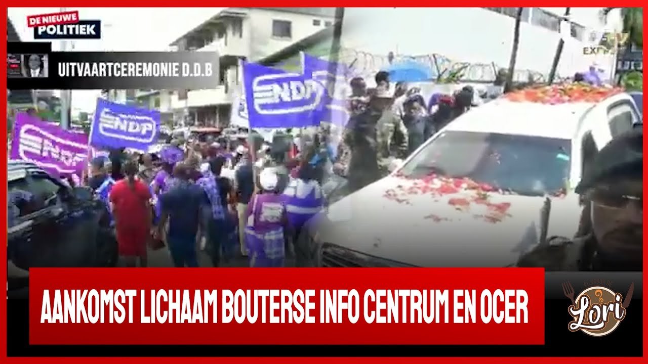 BOUTERSE langs DDB infocentrum en aankomst partijcentrum OCER