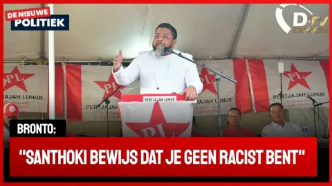 Bronto doet onthullingen tijdens PL meeting (Suriname)