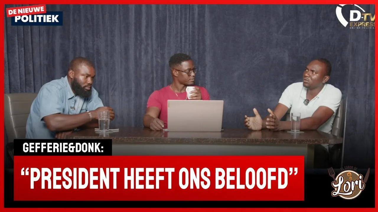 Coronianen na gesprek met Santokhi (Suriname)