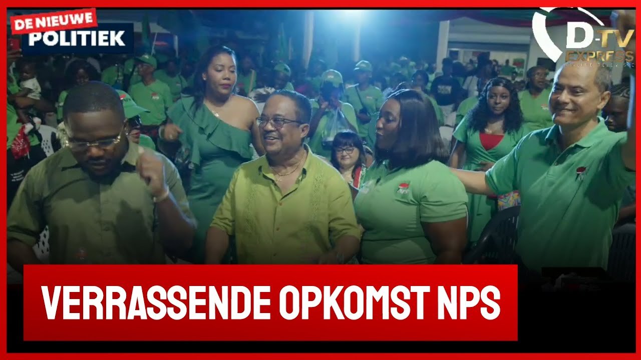 Flitsen inloop NPS verjari meeting (Suriname)