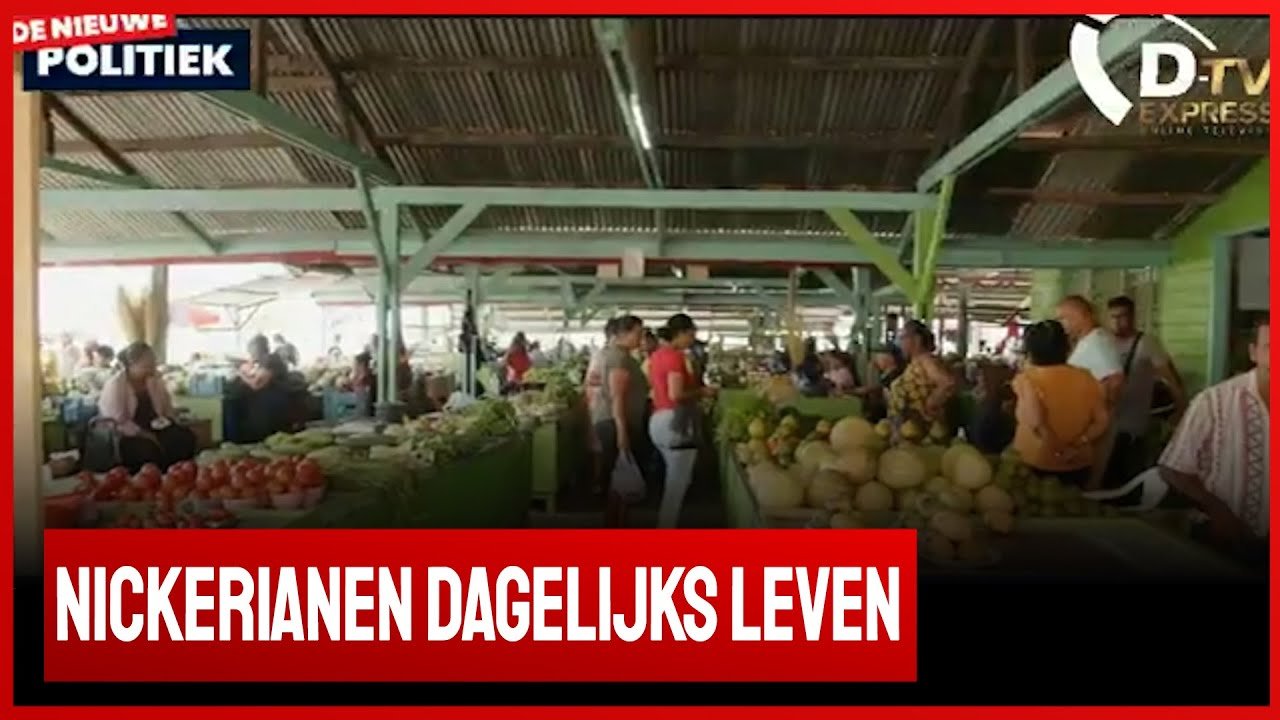 Flitsen vanuit markt Nickerie
