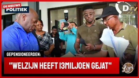 Gepensioneerden Billiton protesteren bij dna (Suriname