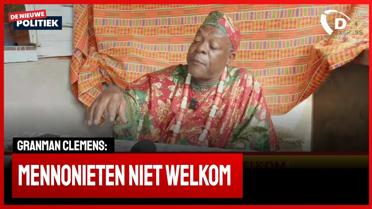 Granman Kwinti over toelating mennonites (Suriname)