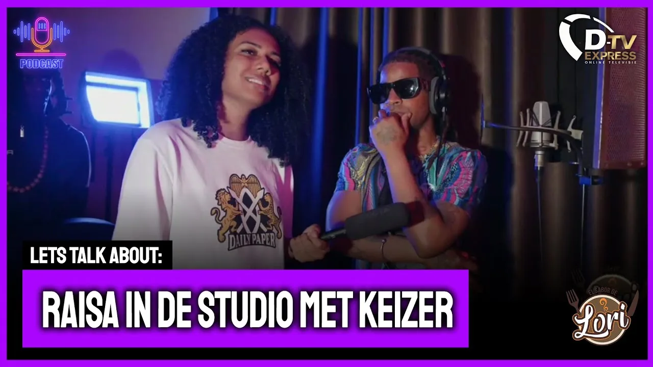 Hoger dan de koning… Raïsa Overman met KEIZER in de studio (Suriname)