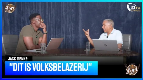 Jack Menke over politieke partijen en campagne voering (Suriname)