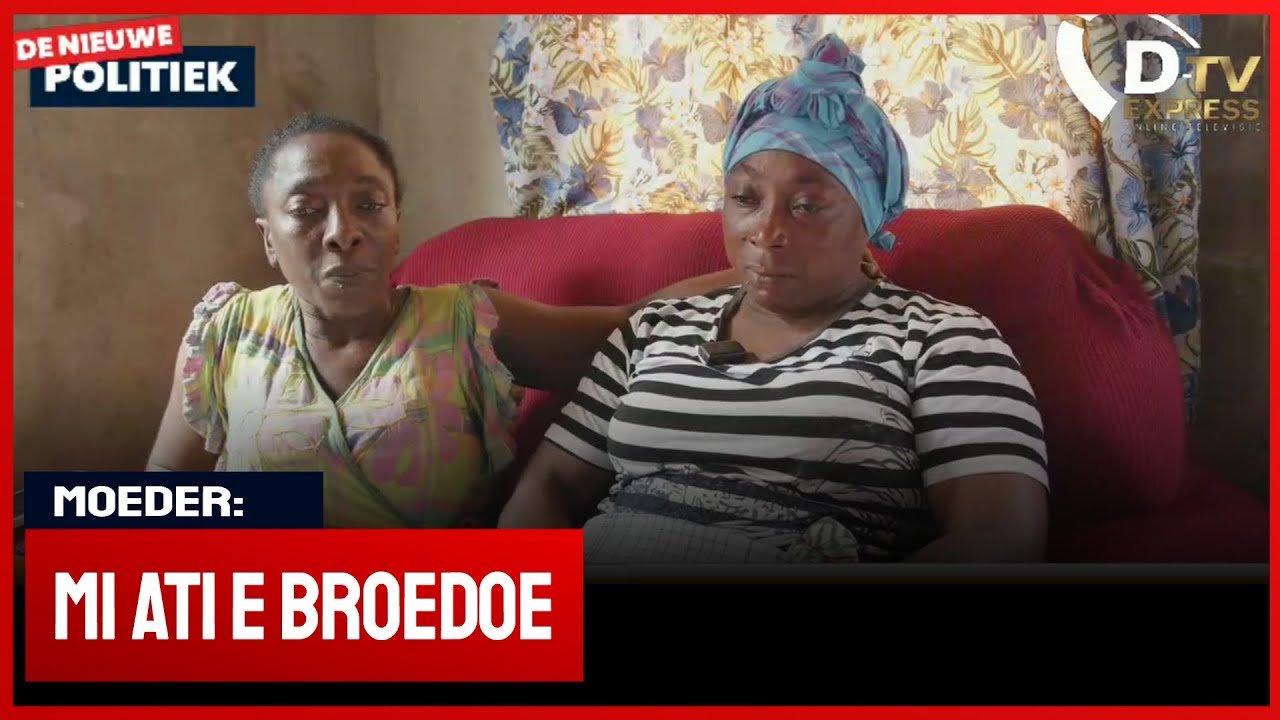 Moeder overleden jongeman goudmijn Royalhill (Suriname)