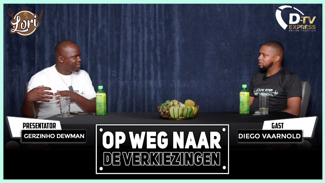OPWEG NAAR DE VERKIEZINGEN” met Gerzinho Dewman en Diego Vaarnold (Suriname)
