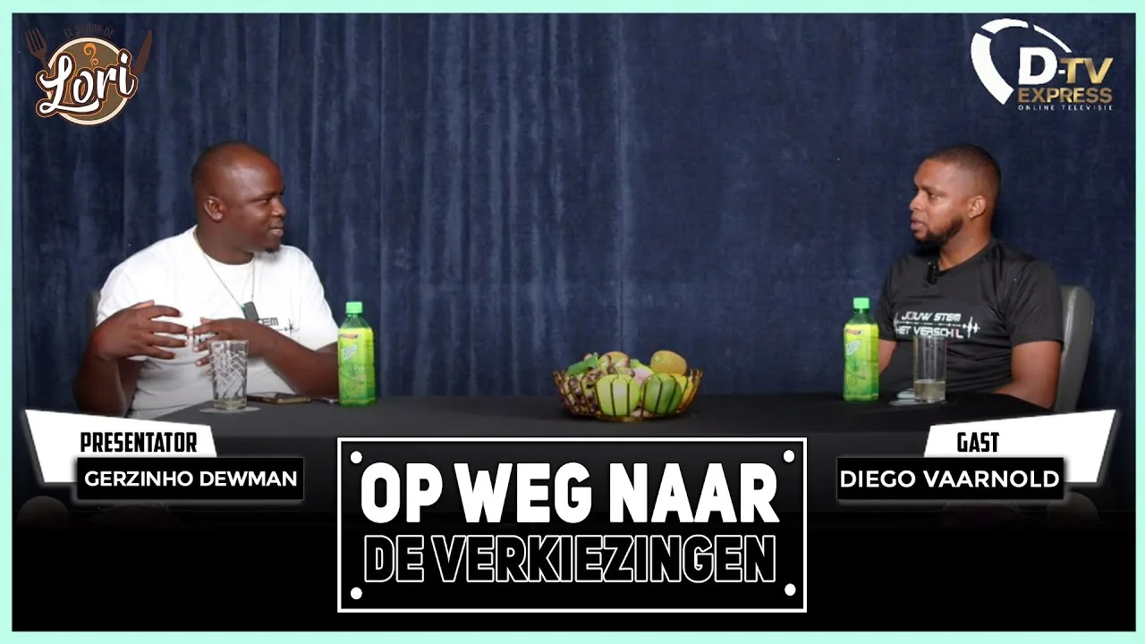 OP WEG NAAR DE VERKIEZINGEN” met Gerzinho Dewman en Diego Vaarnold (Suriname)