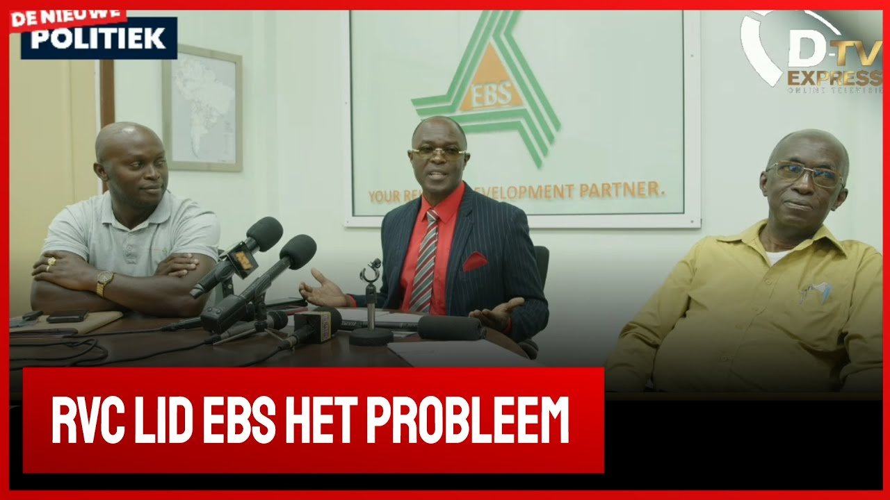 Persmoment EBS over situatie Albina (Suriname)