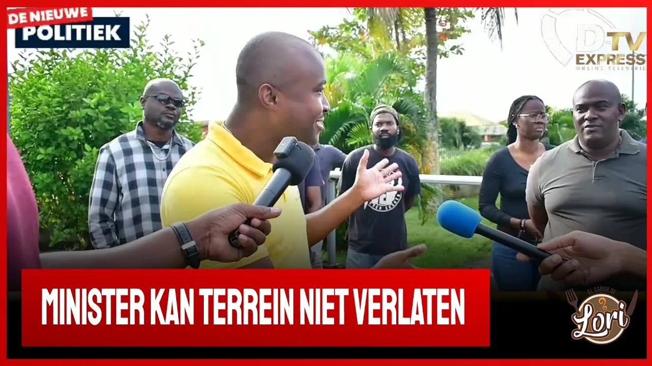 Personeel STVS voert prikactie; poort gesloten (Suriname)