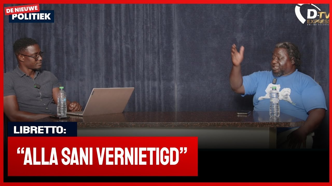 Politie vernietigd machines werkers Nieuw Koffie Kamp (Suriname)