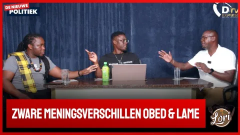 Politiek Debat Obed Kanape en Winston Lame (Suriname)
