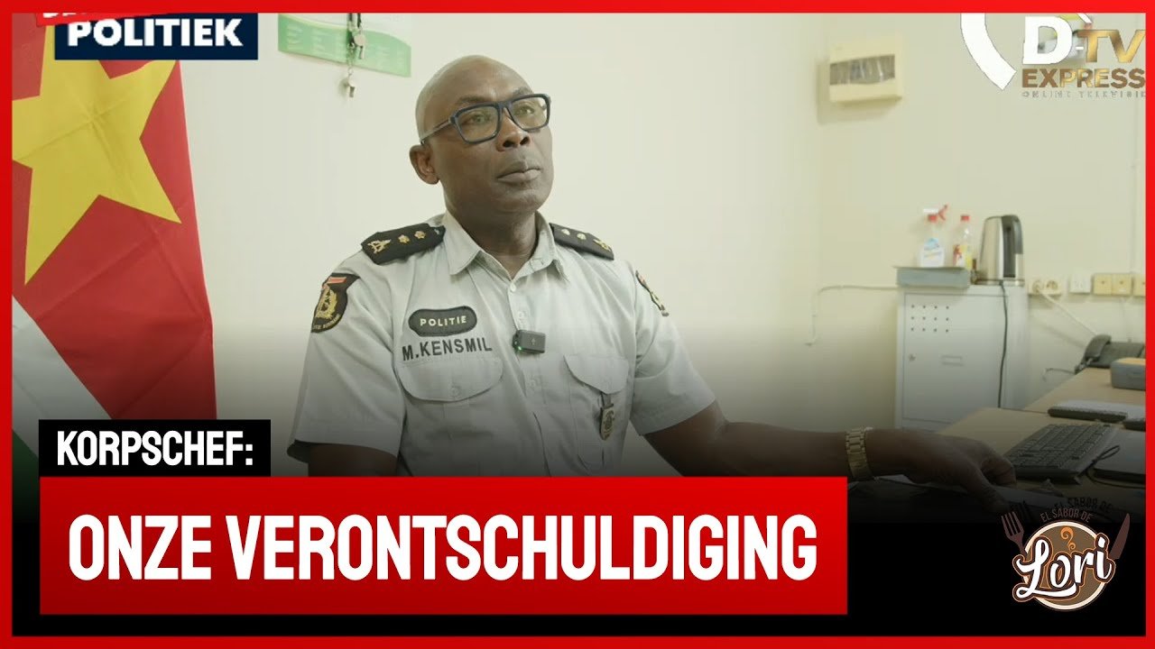 Politiewoordvoerder Kensmil over gedrag inspecteur Tuur (Suriname)