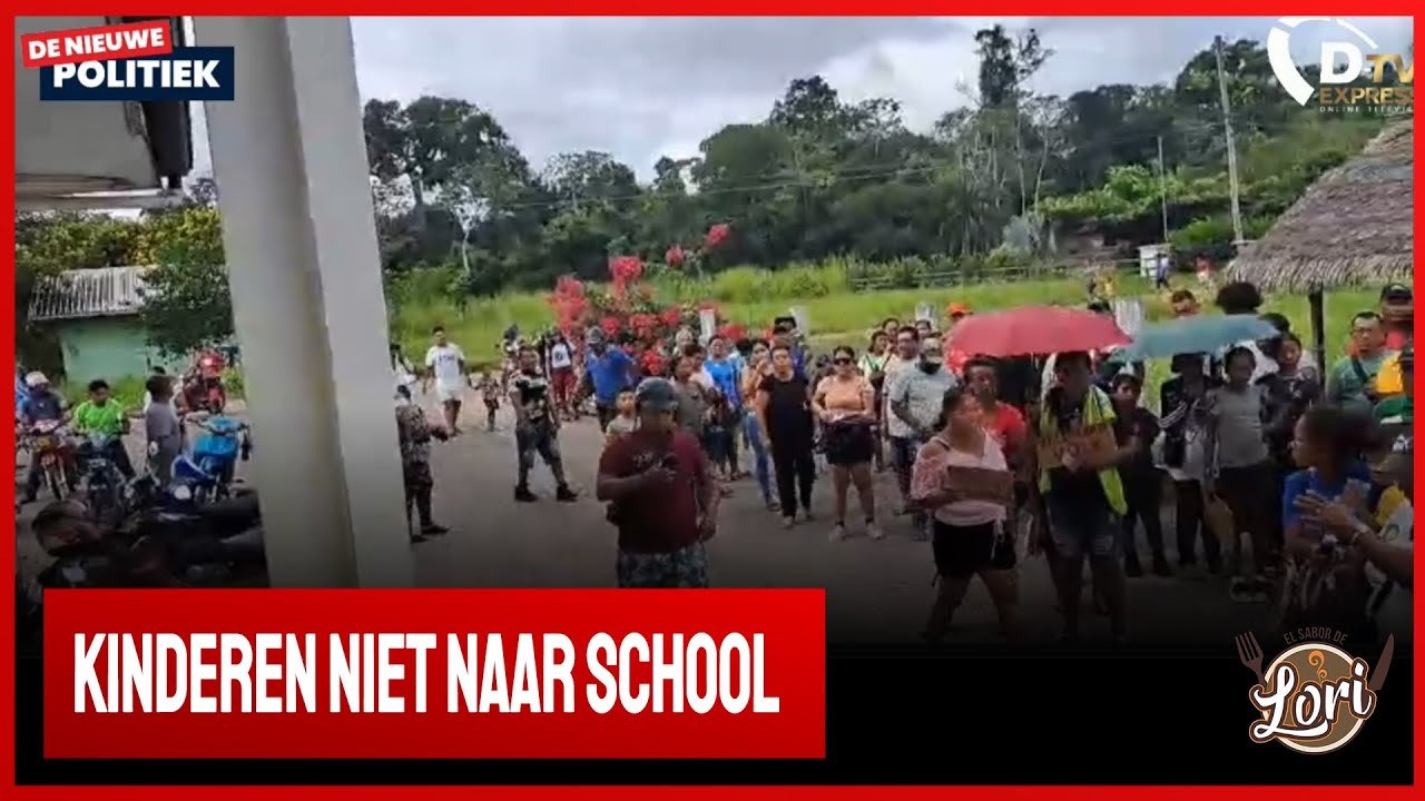 Protesterende Bewoners Kabalebo naar DC (Suriname)