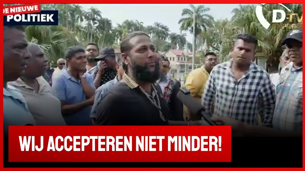 Protesterende Rijstboeren bij Santhoki