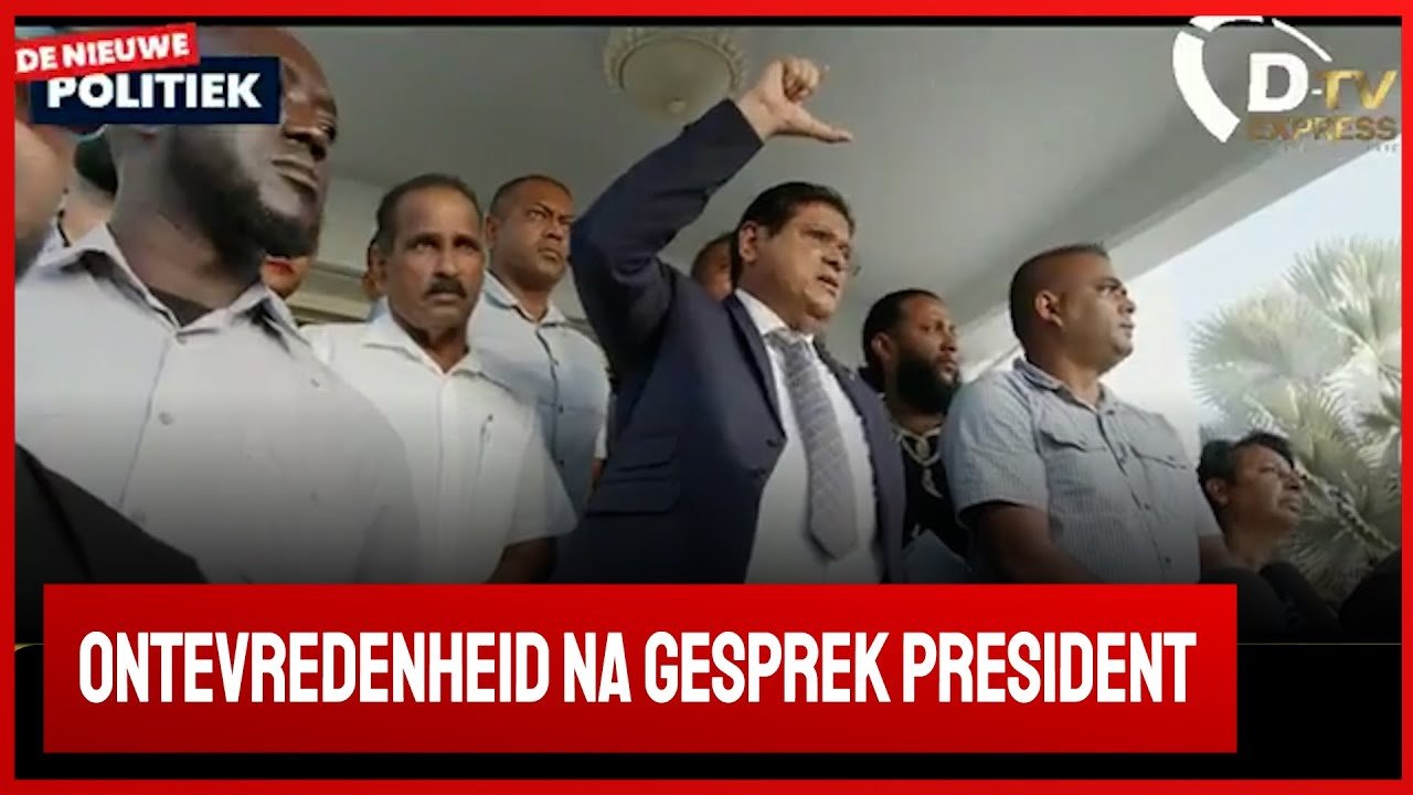 Rijstboeren na gesprek met President