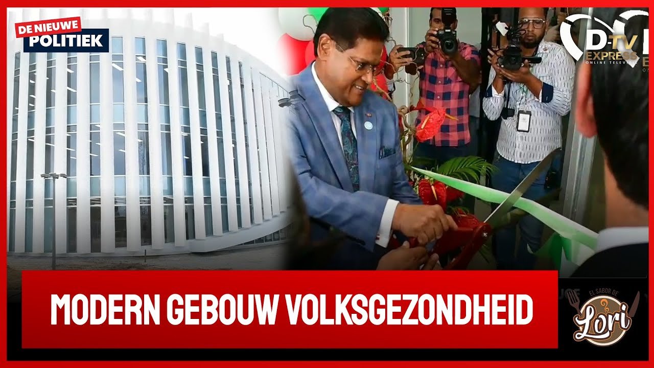 Rondleiding nieuw gebouw Volksgezondheid (Suriname)