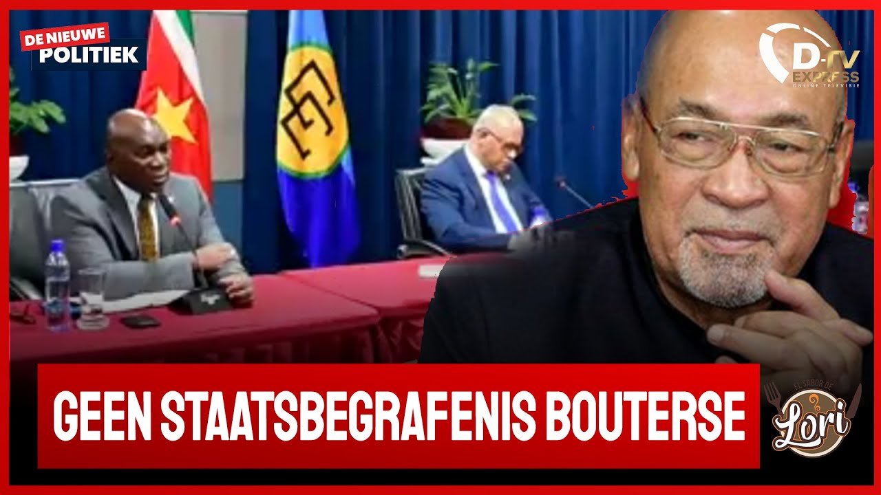 Staatsbegrafenis of staatseer voor Bouterse: persconf.