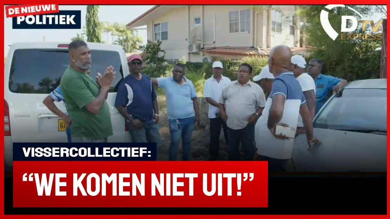 Vissercollectief protesteren tegen problemen (Suriname)