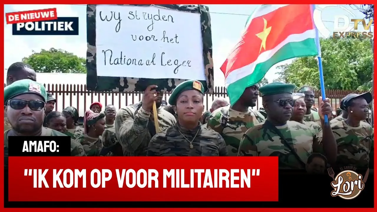 Alice Amafo organiseert Camouflage loop (Suriname)