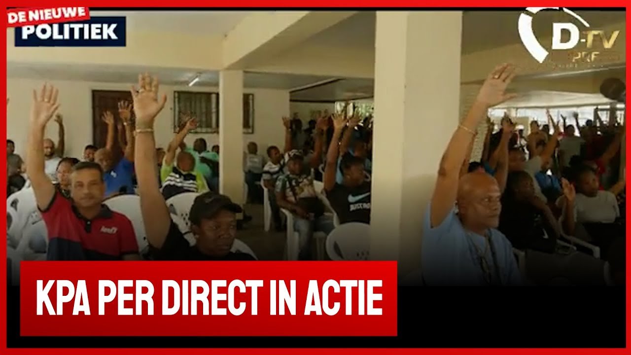 Bond Penitentiaire Ambtenaren (KPA) in actie in Suriname