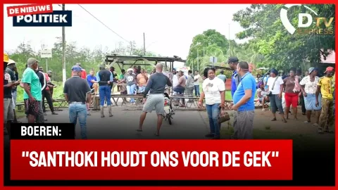 Coronie boos: weg gebarricadeerd (Suriname)