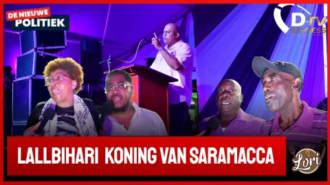 Enorm drukke NDP massameeting in Saramacca (Suriname)