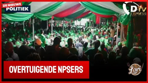 Flitsen massameeting NPS (Suriname)