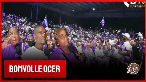 Flitsen NDP massameeting (Suriname)