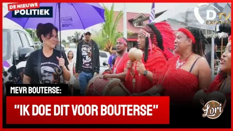 Flitsen vanuit stemburo Clevia (Suriname)