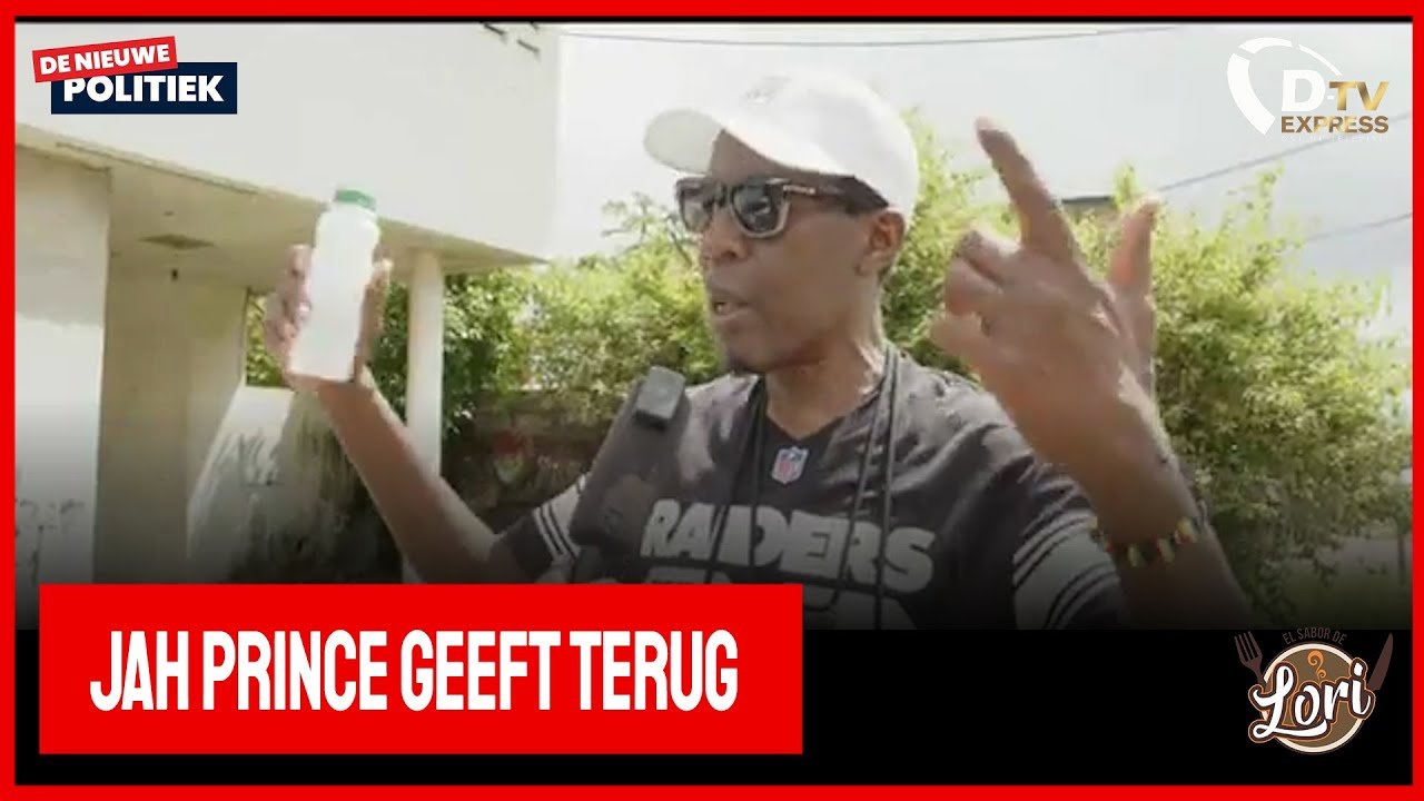Jah Prince verrast kinderen van peuterschool WIE KONTRING (SURINAME)