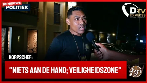 Korpschef Isaacs over afsluiting Weg SLM gebouw (Suriname)