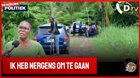 Ontruiming houttuin Trieste situatie (Suriname)
