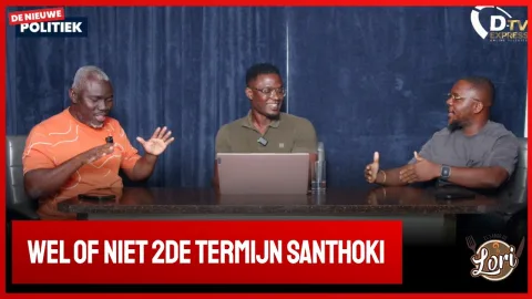 Politiek Debat Mielando Atompai(NPS) en (VHP)Paul Abiting (Suriname)