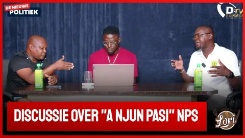 Politiek Debat Sherwin Valies(NPS) en Winston Lame(BEP) (Suriname)