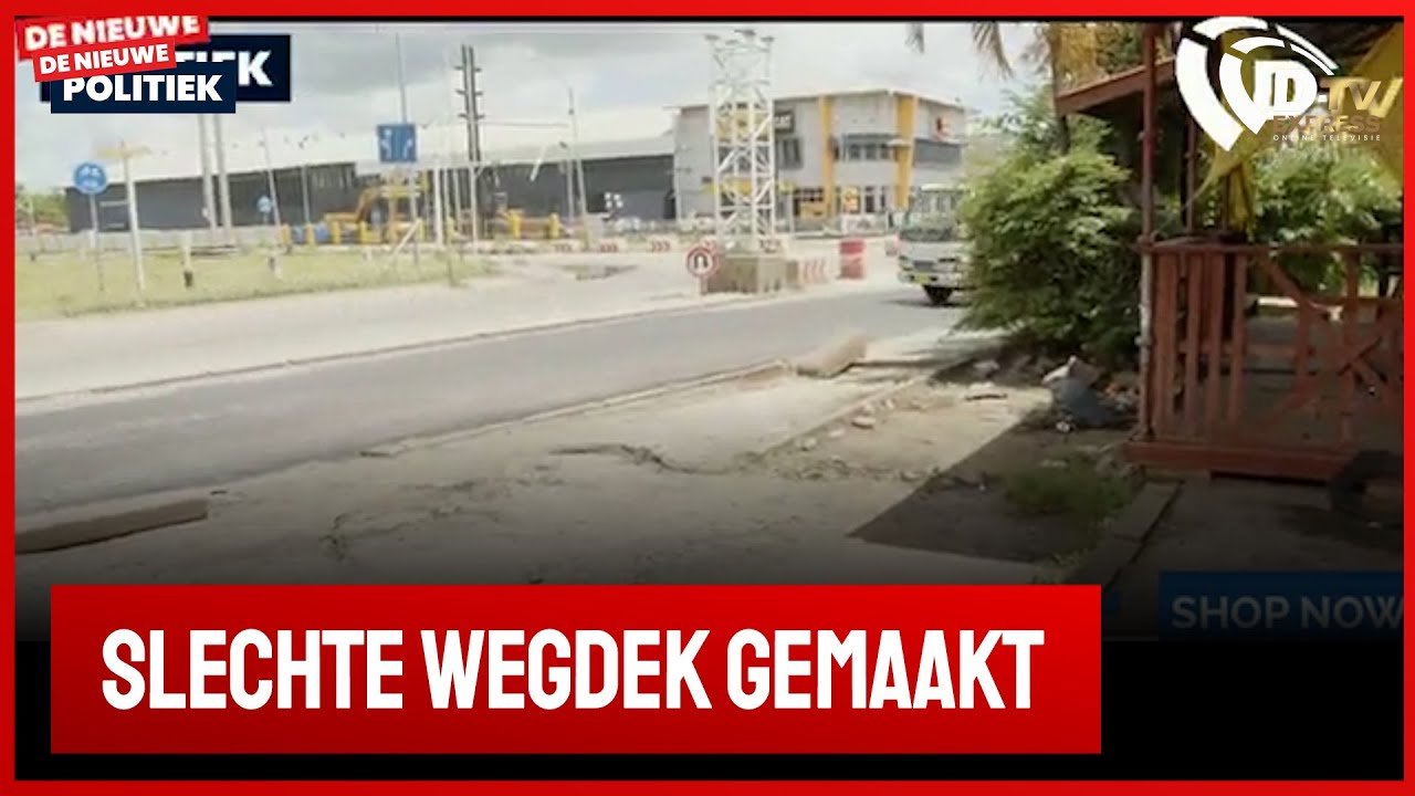 Slecht wegdek hoek Van Het Hogerhuysstr, en slangenhoutstr, gemaakt!