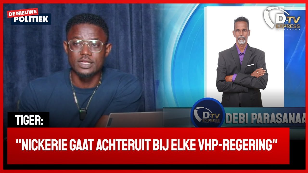 Tiger van Nickerie over Politieke ontwikkeling (Suriname)