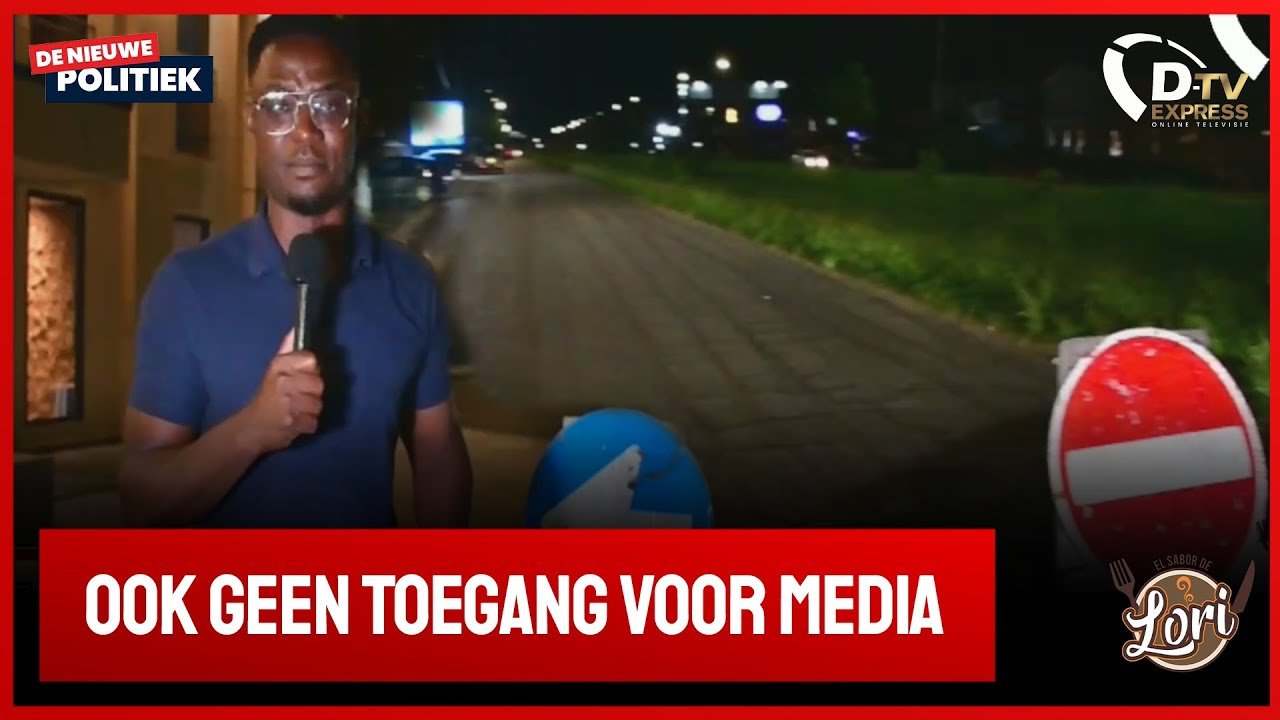 Weg afsluiting SLM gebouw (Suriname)