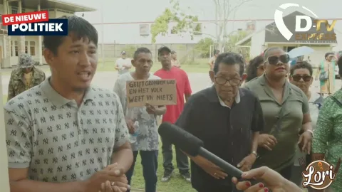 bewoners Bernarddorp protesteren bij Vidshoofdkwartier