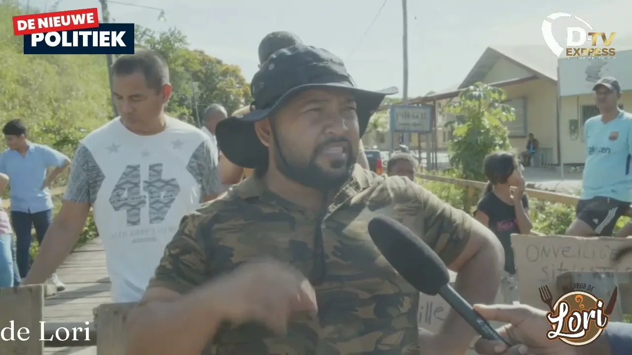 bewoners Copieweg Barricaderen weg en vragen a andacht