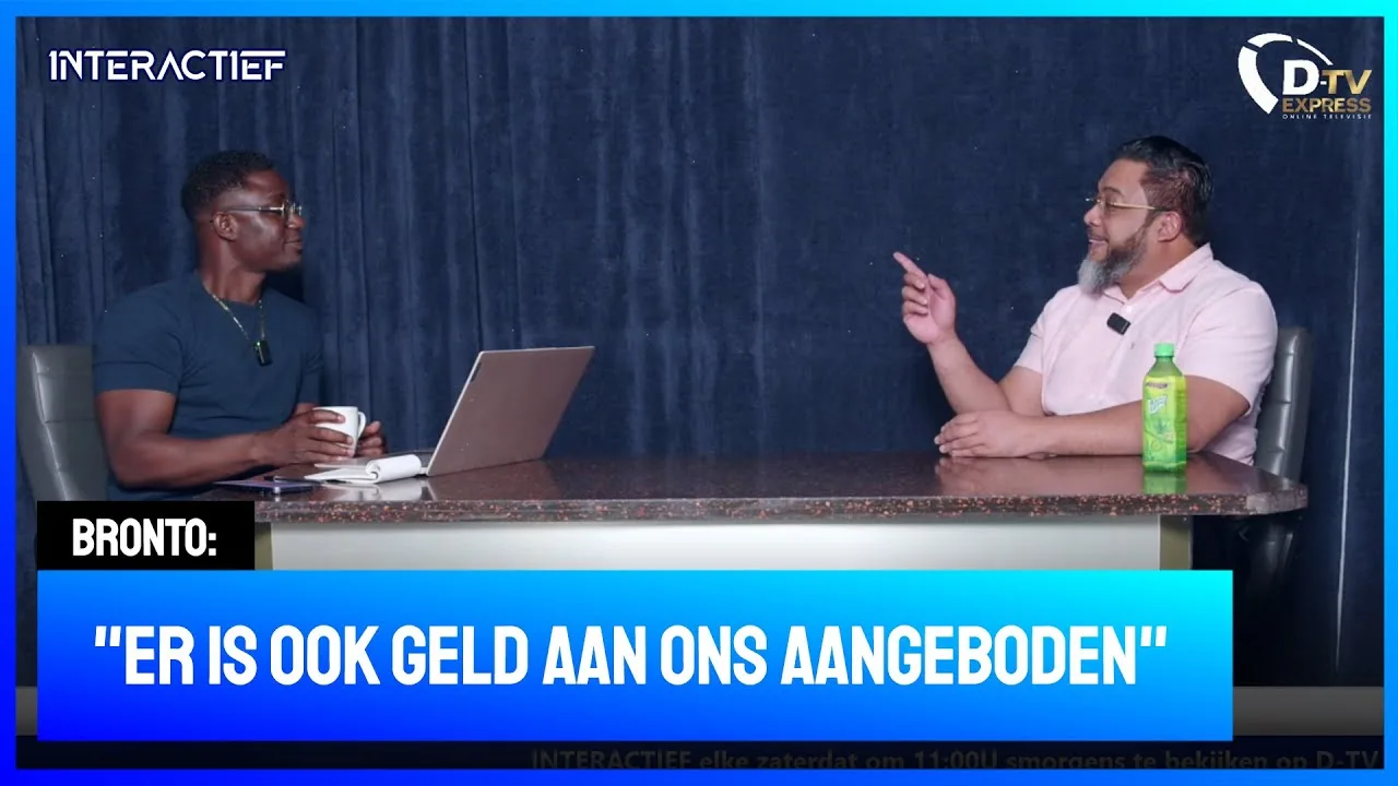 Bronto over omkoperij en politieke ontwikkeling (Suriname)
