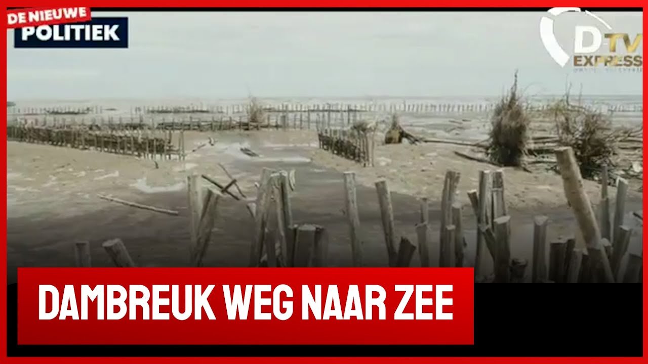 Dambreuk Weg naar Zee vernietigd aanplant landbouwers (Suriname)