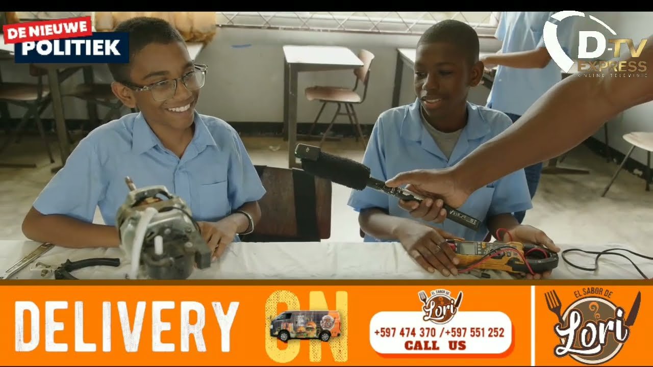 De Nieuwe Politiek LIVE • Leerlingen Frowein School creatief op examenmarkt (Suriname)